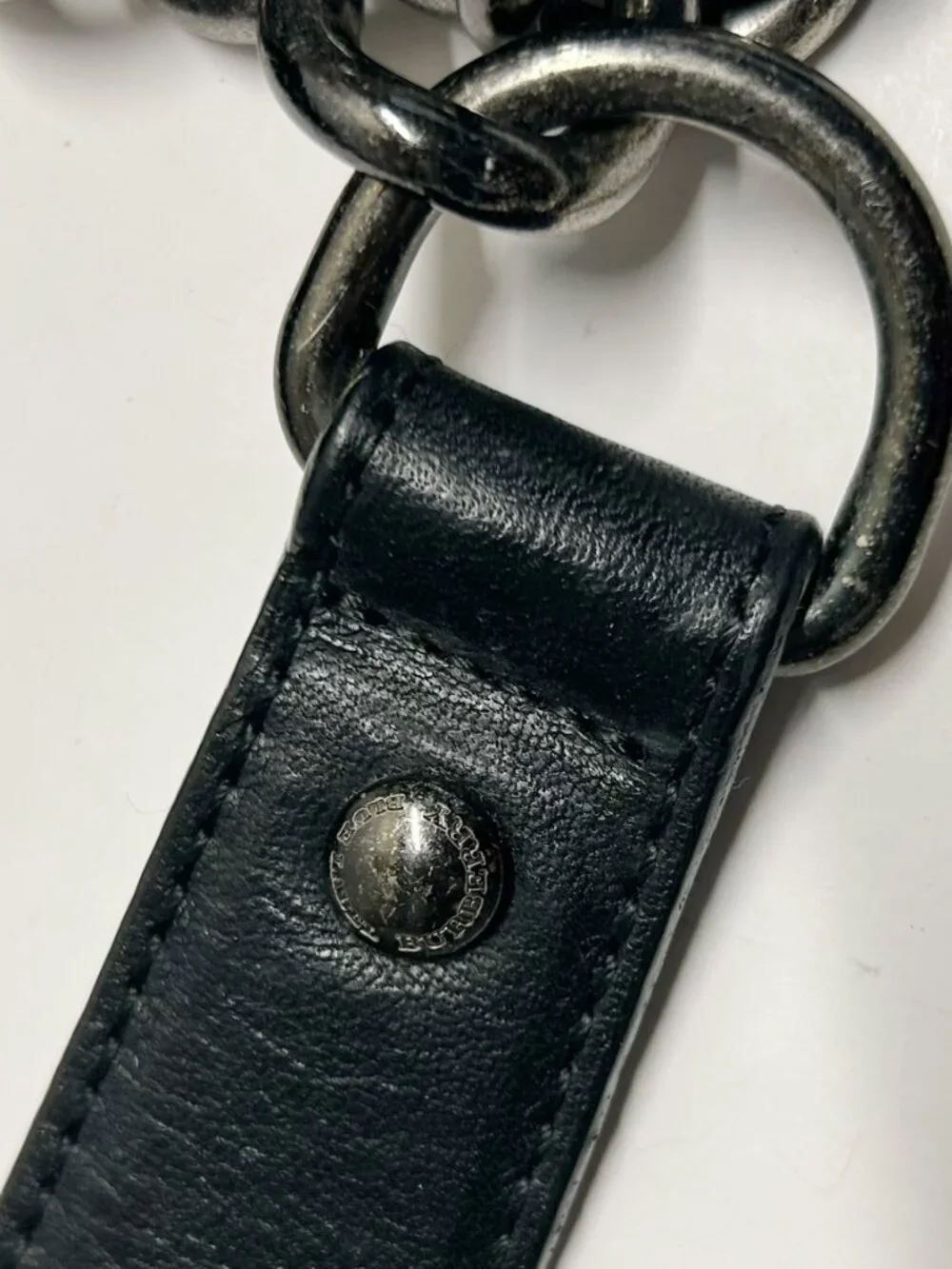 Burberry Black and Green Plaid Shoulder Bag with Chain Strap